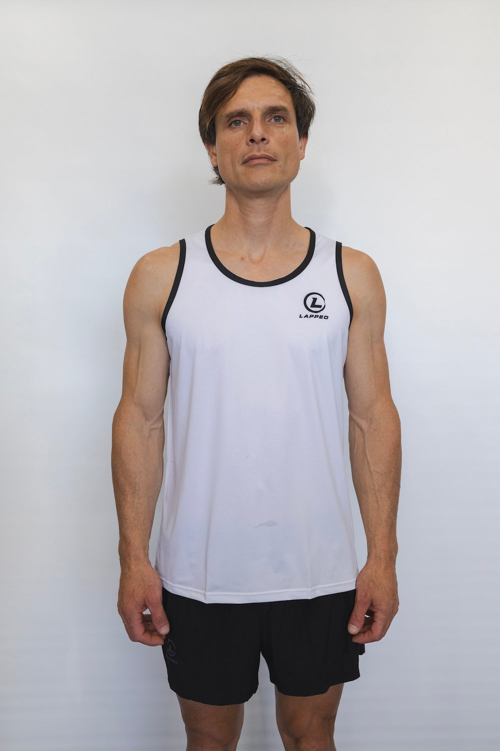 Men's Breeze Running Singlet (White)