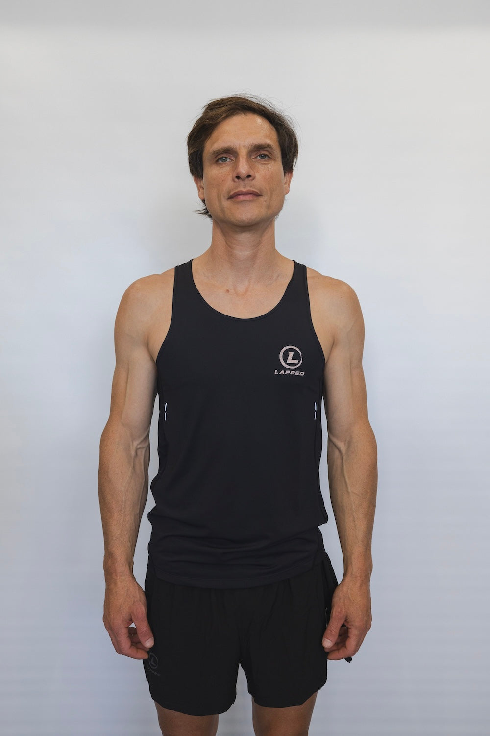 Men's Ultra light Breeze RunningSinglet (Black)