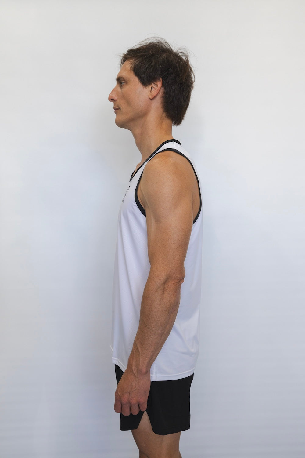 Men's Breeze Running Singlet (White)