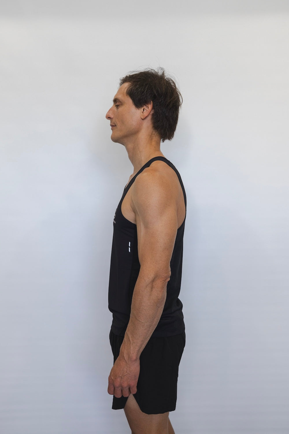 Men's Ultra light Breeze RunningSinglet (Black)