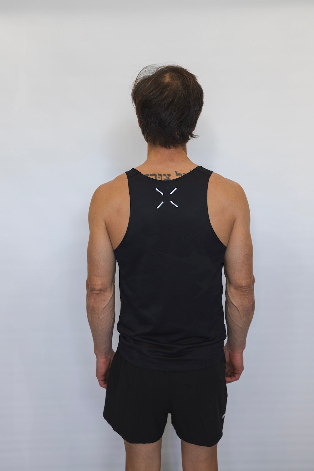 Men's Ultra light Breeze Running Singlet (Black/ Bronze)