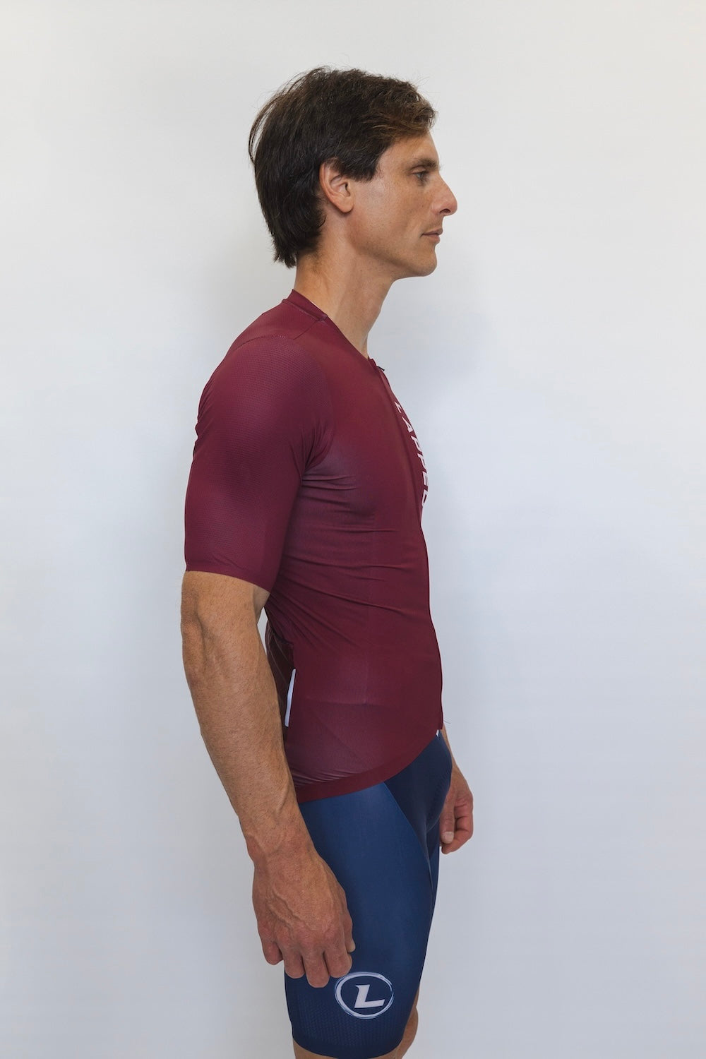 Men's Cycle Jersey (Maroon)