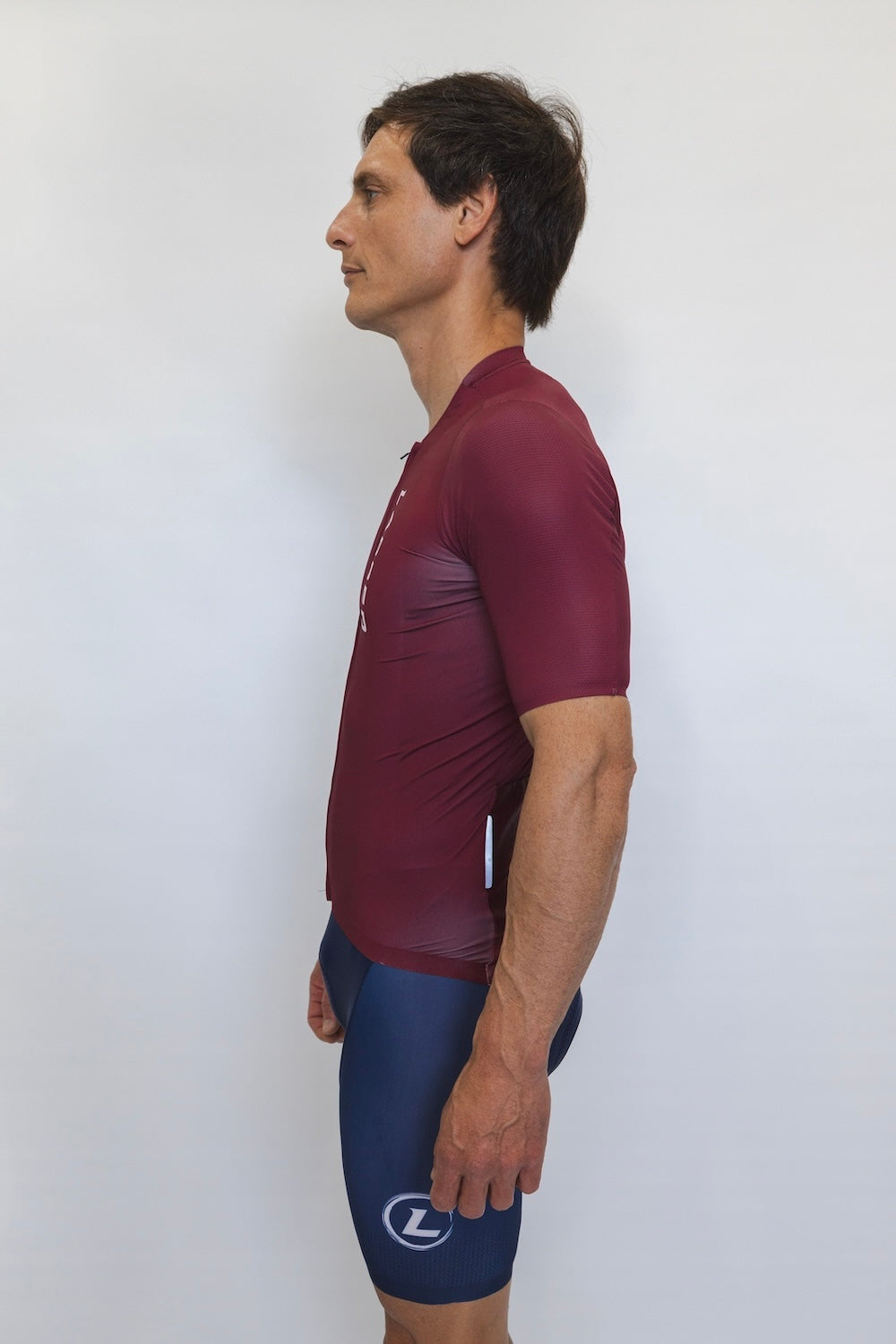 Men's Cycle Jersey (Maroon)