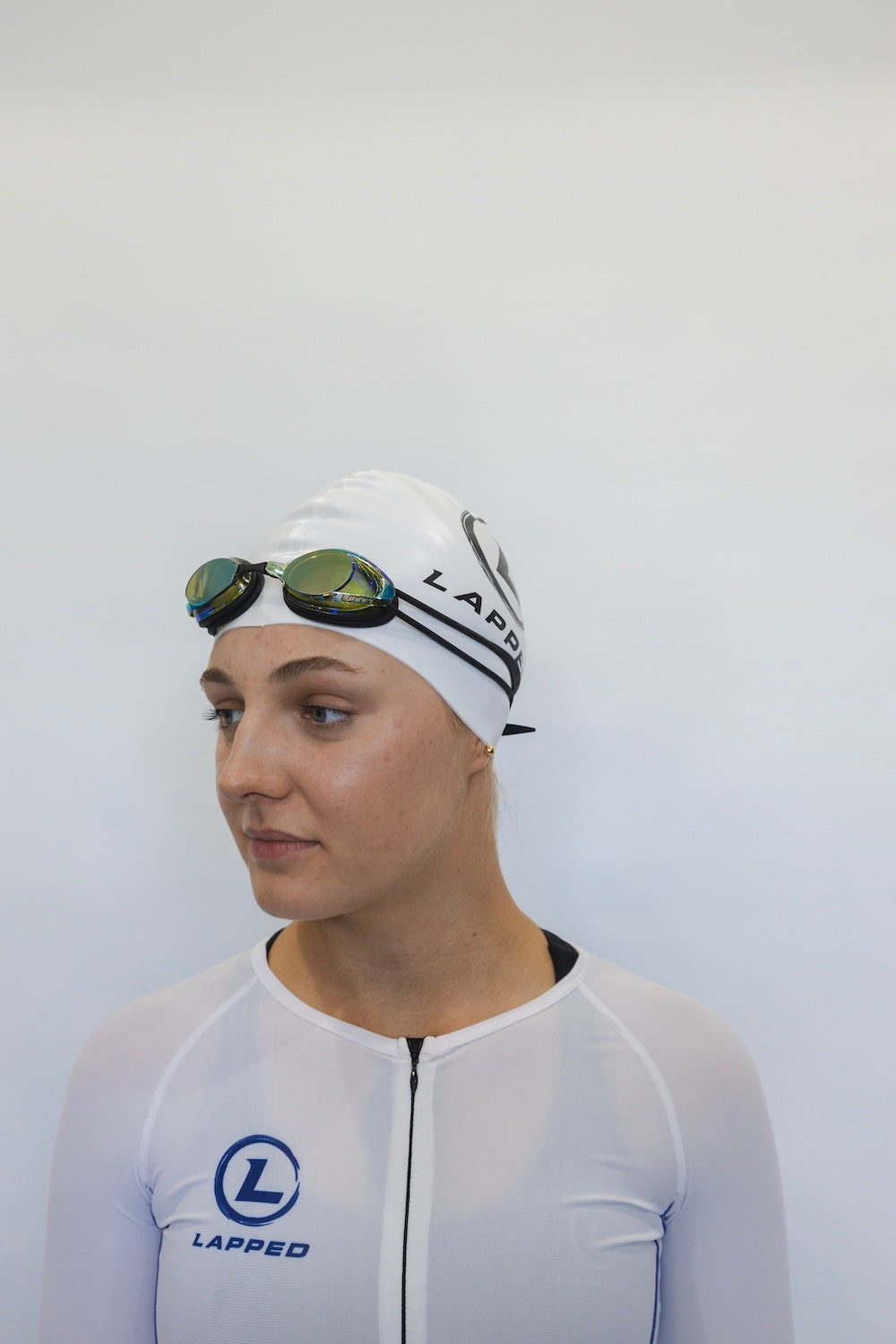 Silicone Swim Cap (White)