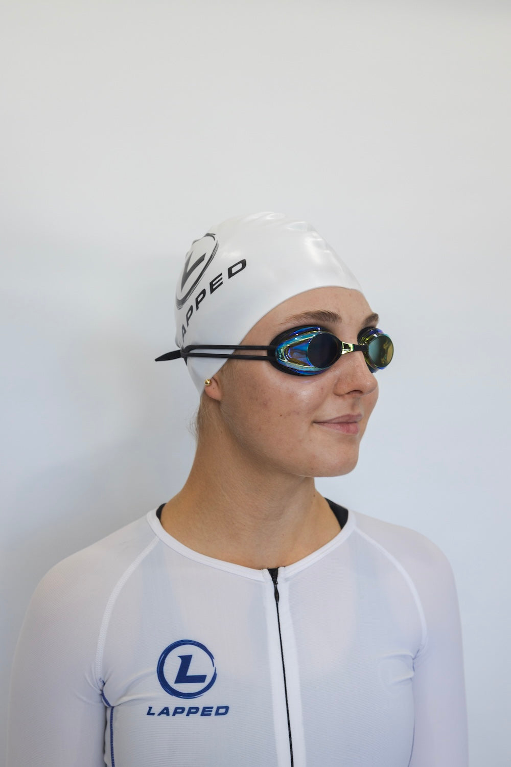 Silicone Swim Cap (White)