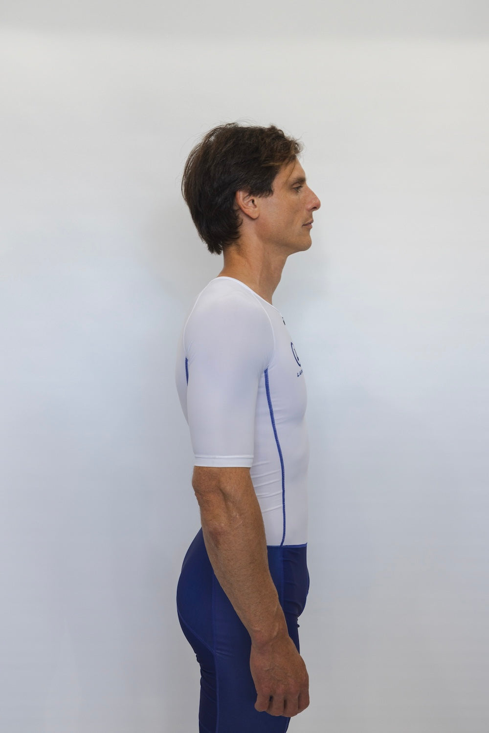 Men's Elite Trisuit (White/ Blue)