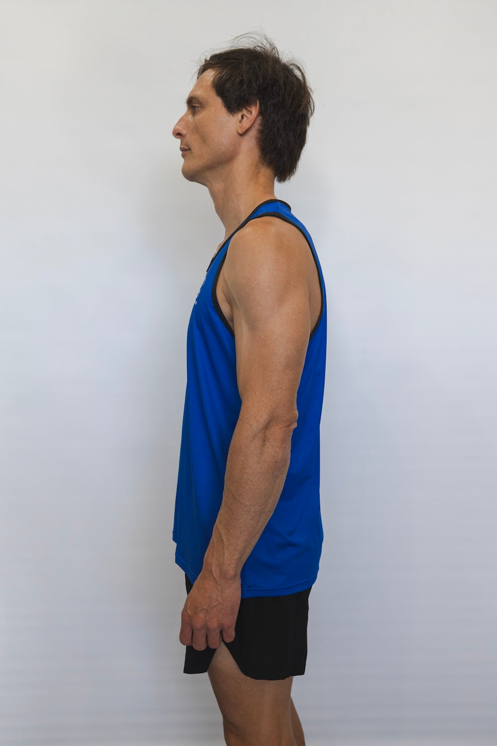 Men's Breeze Running Singlet (Blue)