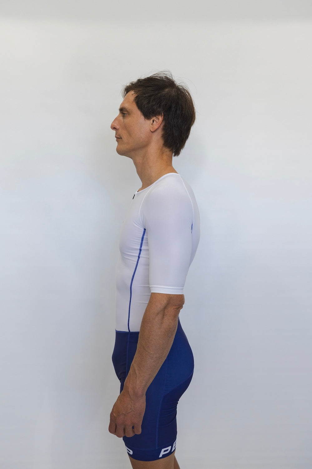 Men's Elite Trisuit (White/ Blue)