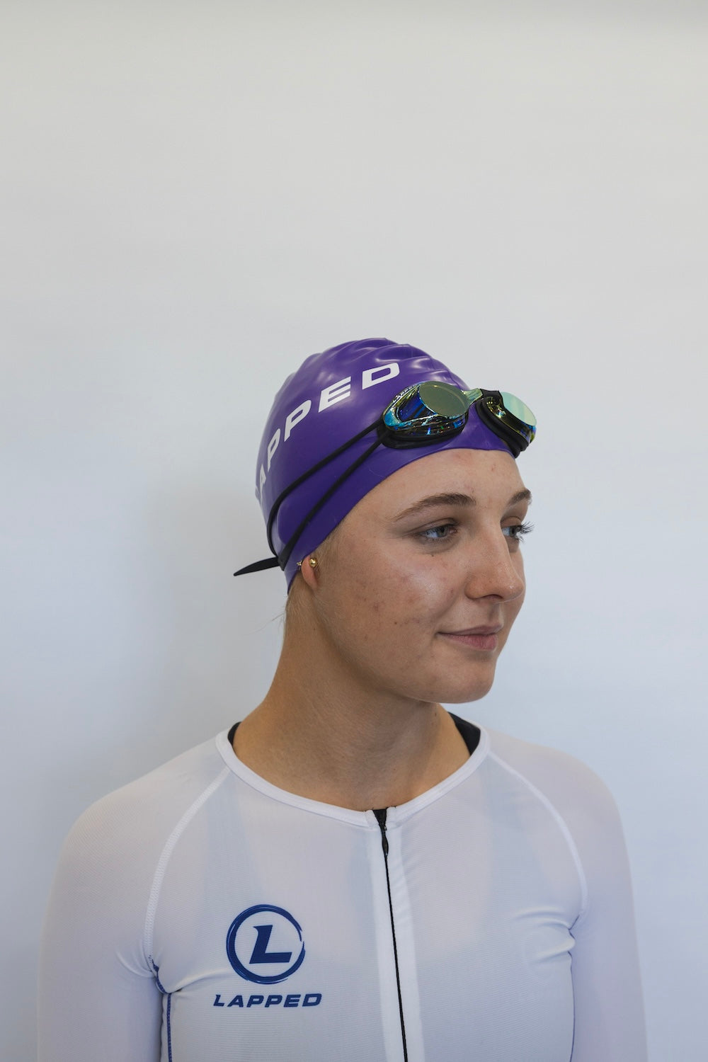 Silicone Swim Cap (Purple)