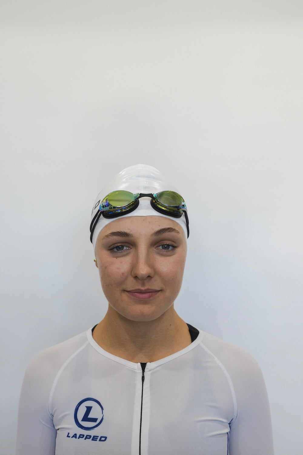 Silicone Swim Cap (White)