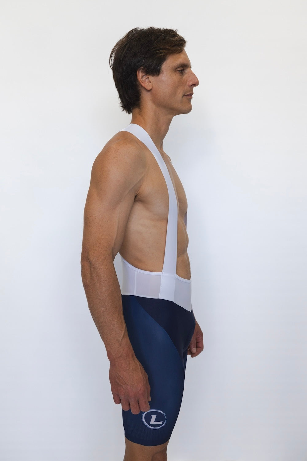 Men's Pro Bib Shorts (Navy/ White)