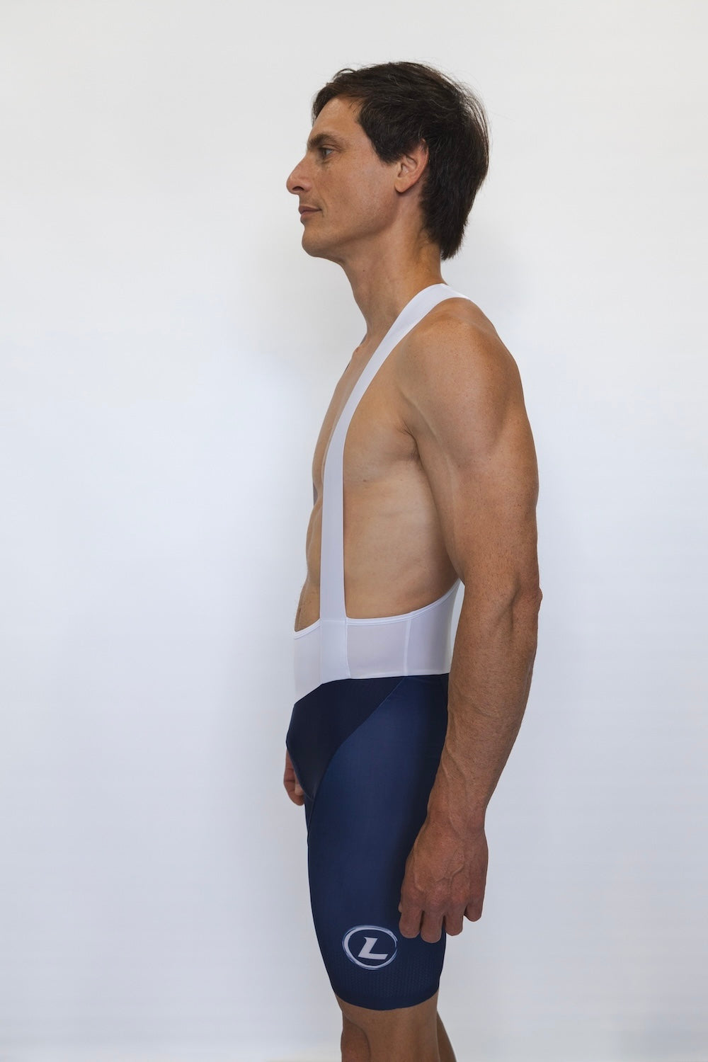 Men's Pro Bib Shorts (Navy/ White)