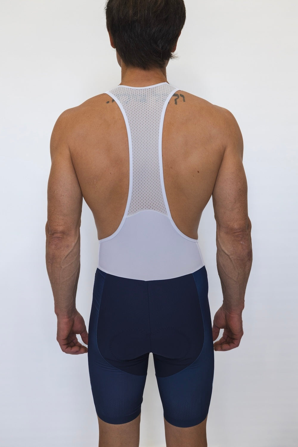 Men's Pro Bib Shorts (Navy/ White)